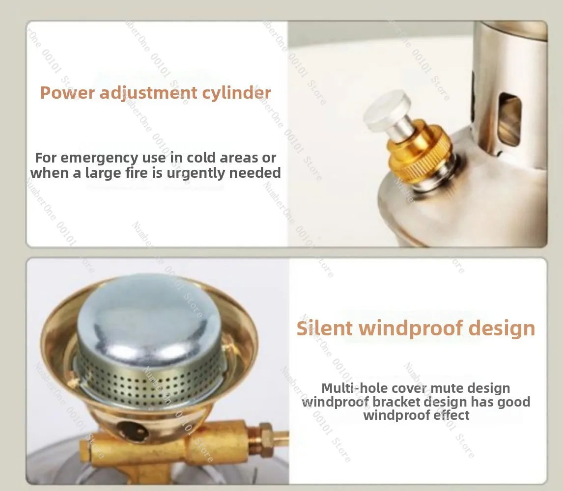 Outdoor maintenance-free portable all-in-one outdoor camping and picnic stove