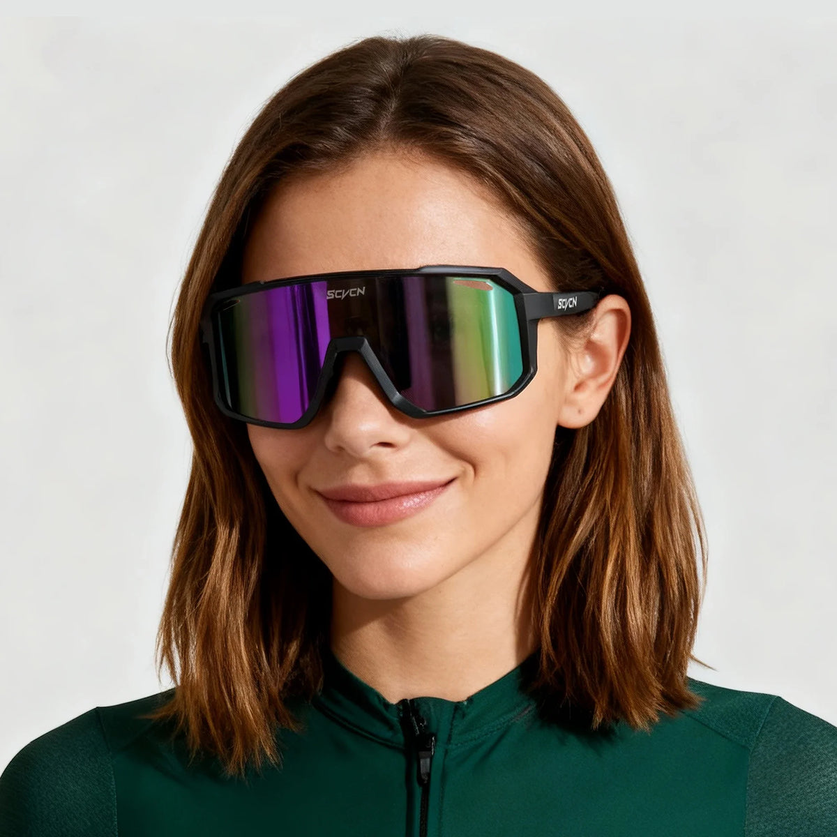 SCVCN Men Women Outdoor Bike Cycling Glasses UV400 Sport Sunglasses Mountain Bicycle Riding Eyewear Driving Fishing Running