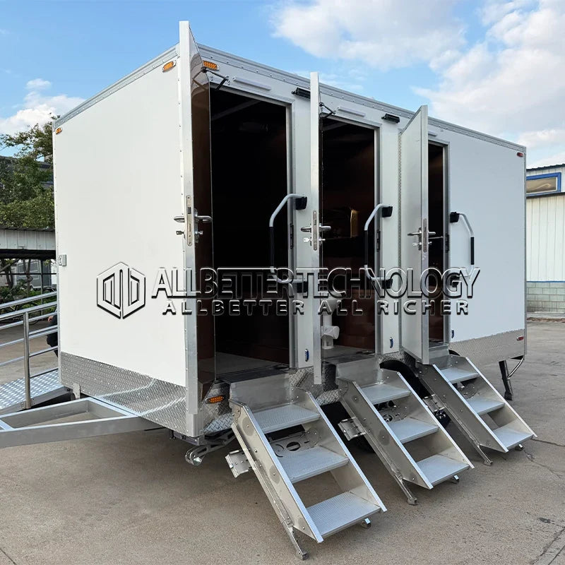 Allbetter Luxury Event Mobile Portable Camp Toilet Restroom Trailers Bathroom Unit Outdoor Shower and Camping Toilet Wc