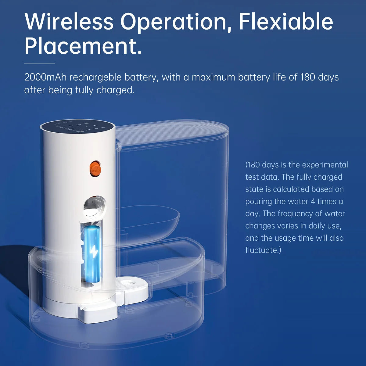 3L Wireless Automatic Cat Fountain Pet Water Feeder Gravitation water feeder Timed Smart Dog Water Dispenser No filter required
