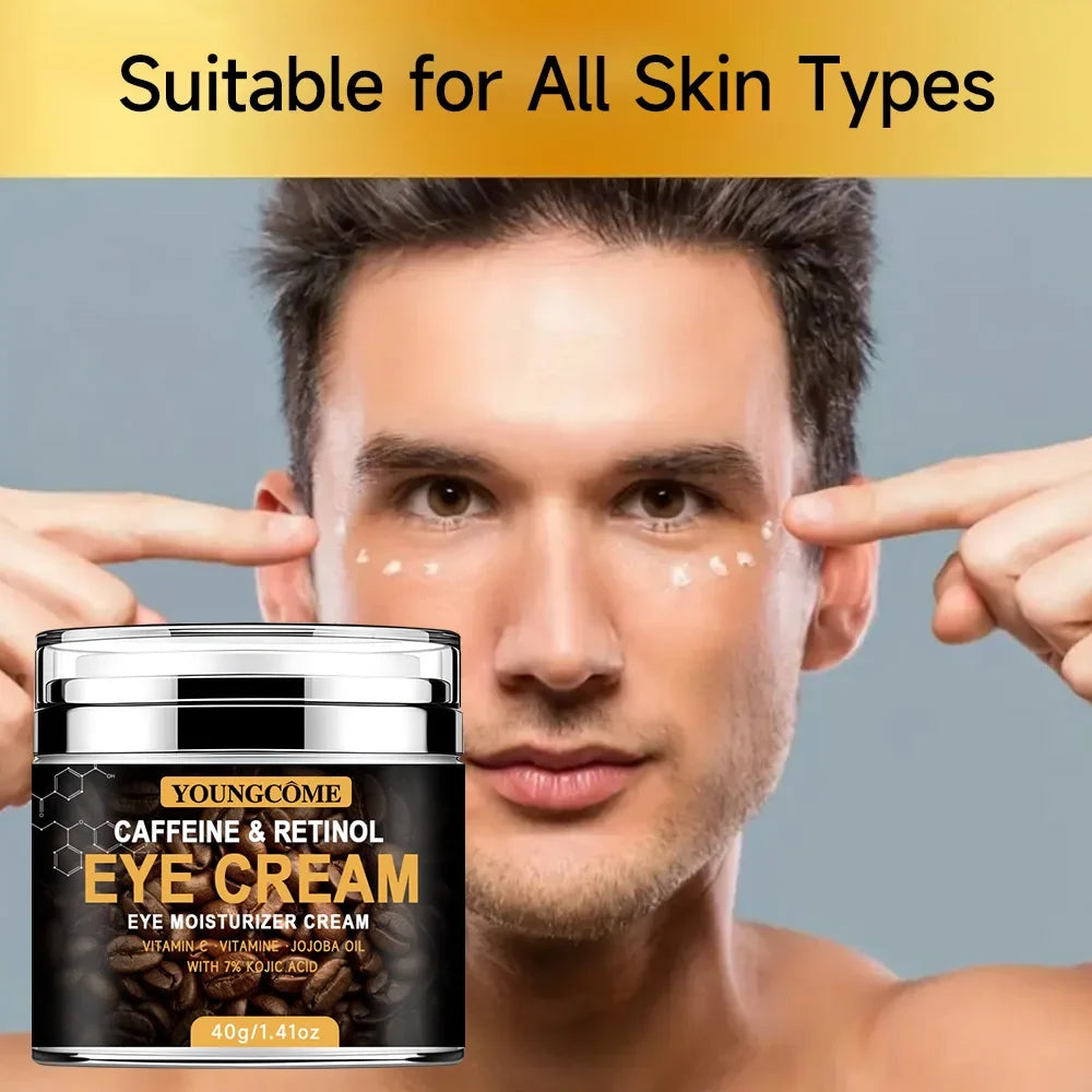 Caffeine Eye Cream Fade Dark Circles Eye Cream Firming Removal Puffiness Moisturizing Lightening  Anti-aging Eye Cream