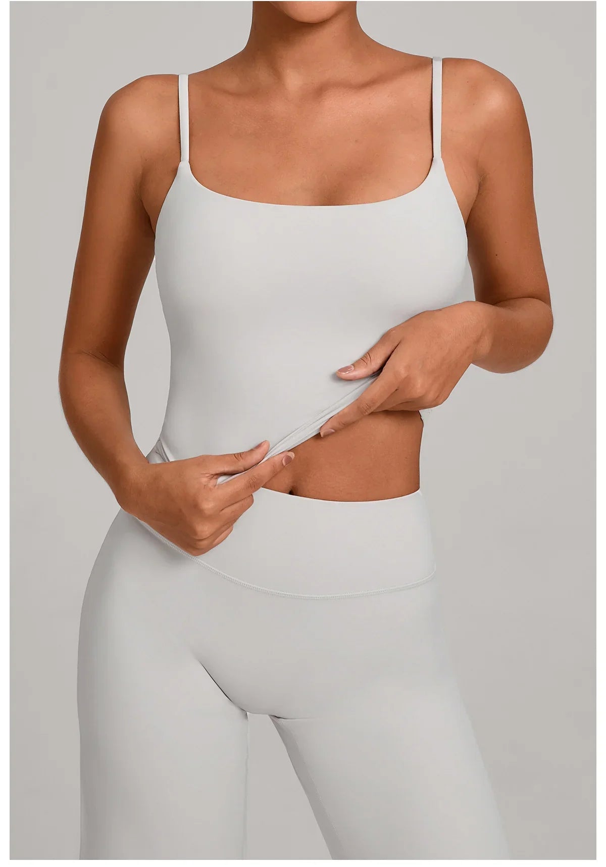 JUREN Shockproof Yoga Vest Running Gym Tank Top Women Fitness Underwear Quick-Dry Workout Bra Female Sports Sleeveless Top Women