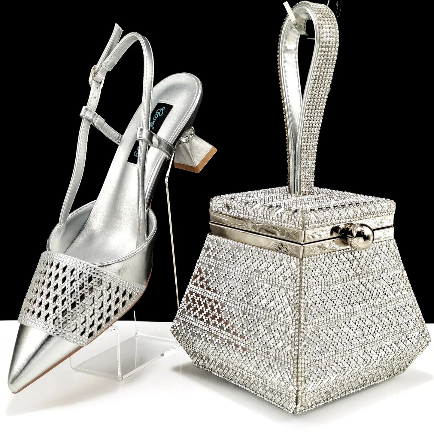 Zapatos y bolsos a juego para mujer, set HAS1-32