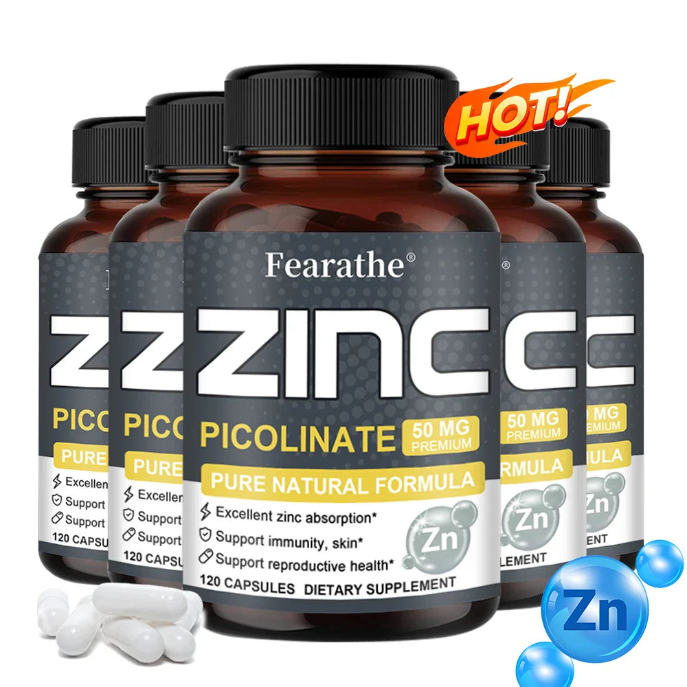 ZincMax 50: Refuerzo Inmunitario y de la Piel, Puro y Potente