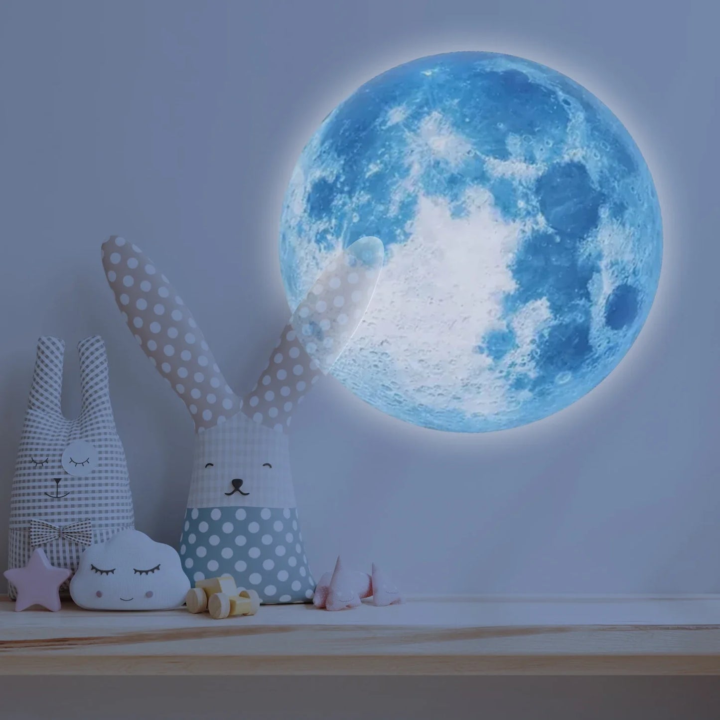 1 Piece + 3 Pieces of Moon Projection Lamp, Romantic Home Atmosphere