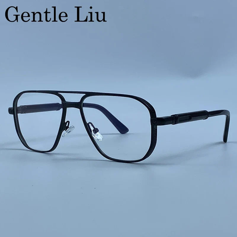 Square Punk Metal Frame Sunglasses Men 2026 Luxury Designer Vintage Steampunk Double Bridge Hip Hop Sun Glasses Outdoor Shades