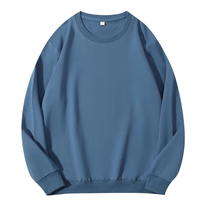Autumn O-Neck Cotton Women's Sweatshirt Hoodies Basic Loose Casual Women Pullover Solid Sweatshirt Ladies Tops Factory Wholesale