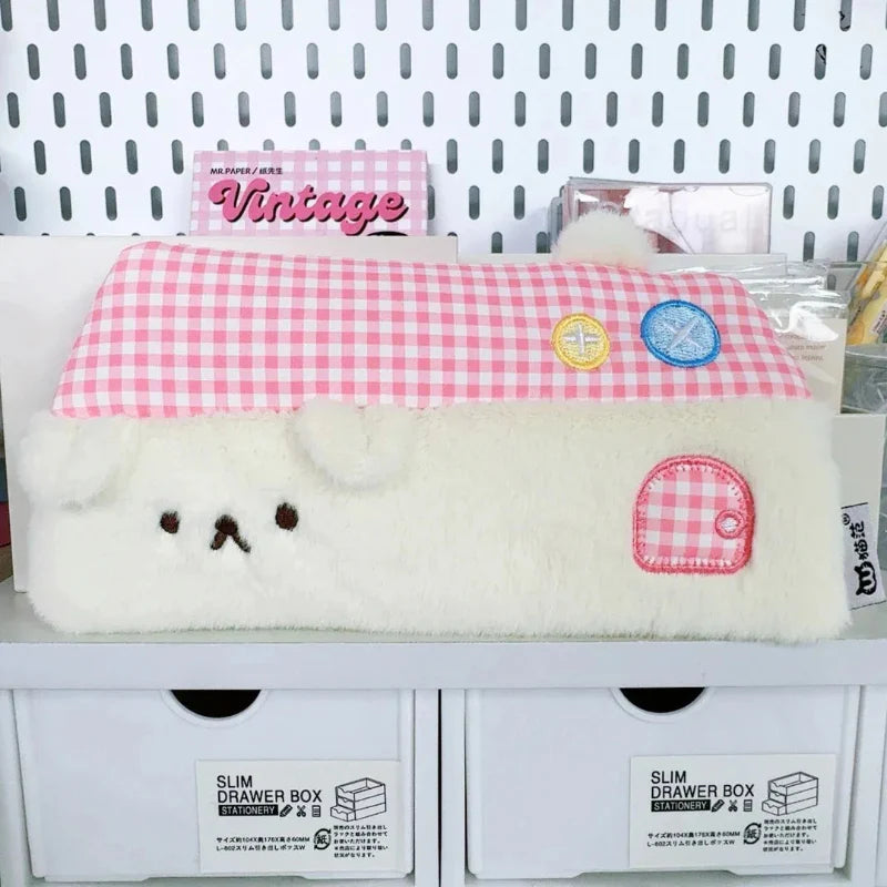 Estuche de lápices "Casa de cachorros kawaii"