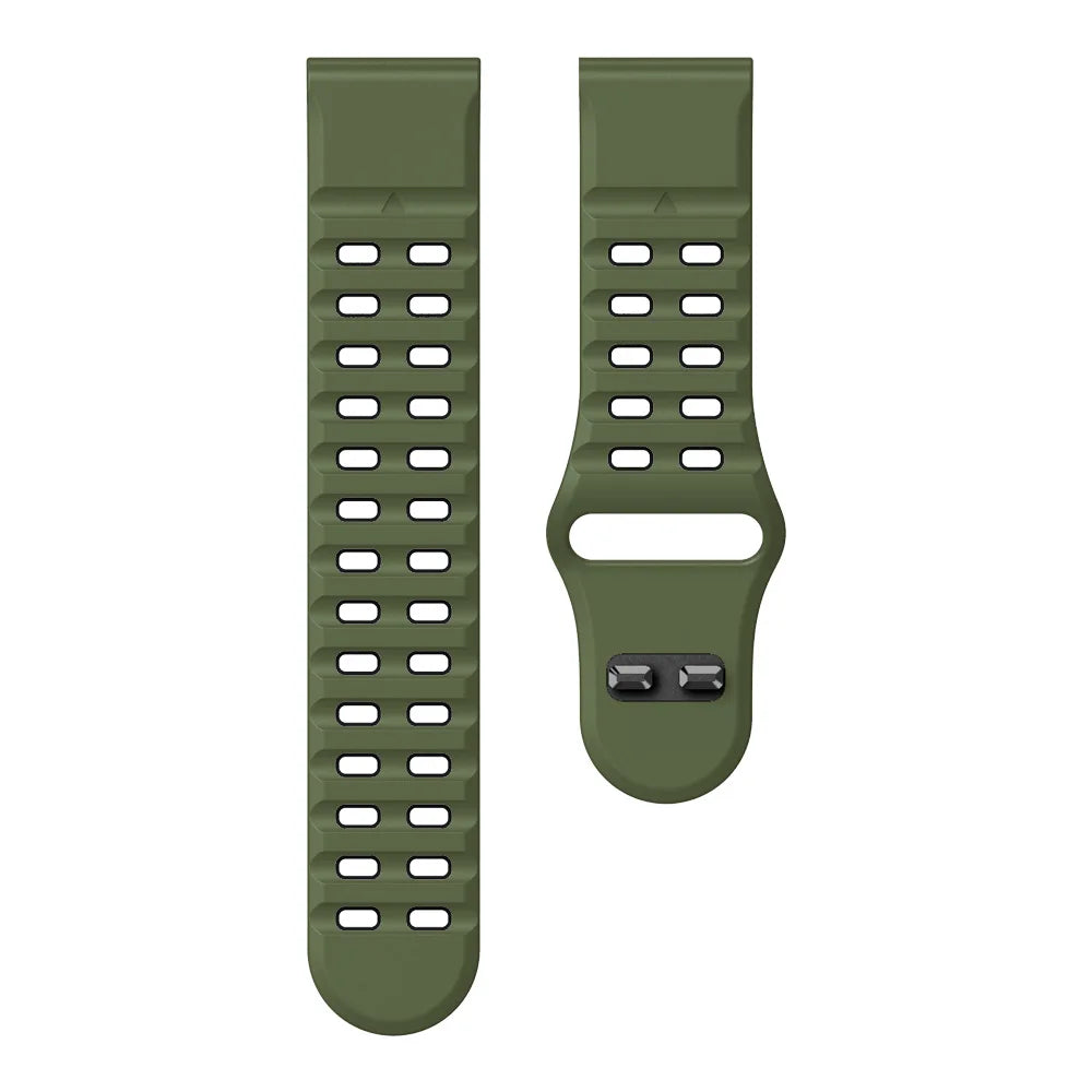 Garmin QuickFit 22/26mm Perforated Silicone Band with Tuck Closure