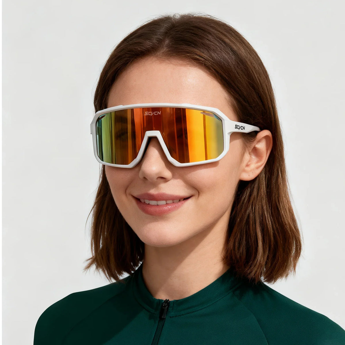 SCVCN Men Women Outdoor Bike Cycling Glasses UV400 Sport Sunglasses Mountain Bicycle Riding Eyewear Driving Fishing Running