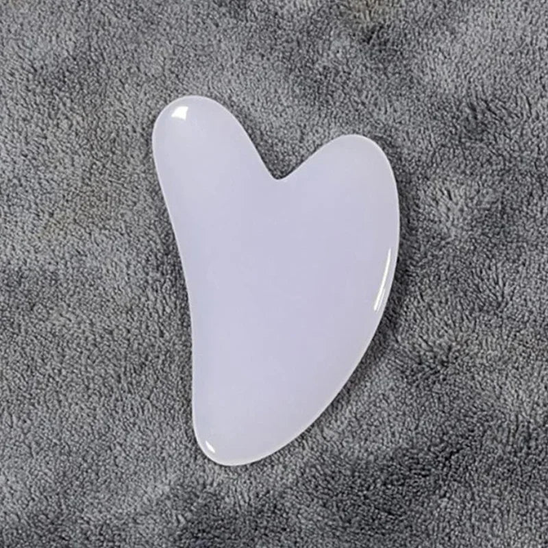 Heart Shape SPA Massage Beeswax  Scraping Massage Scraper Face Massager Acupuncture Guasha Board Massager For Face Pulling Skin
