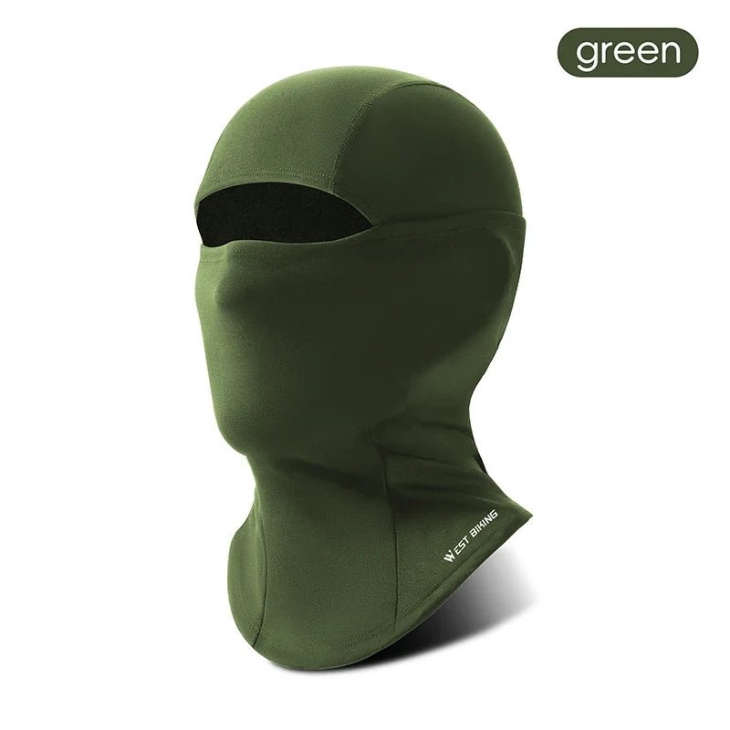 WEST BIKING Winter Thermal Balaclava High Elastic Breathable Windproof Cycling Headgear Fleece Bike Helmet Liner Sports Mask