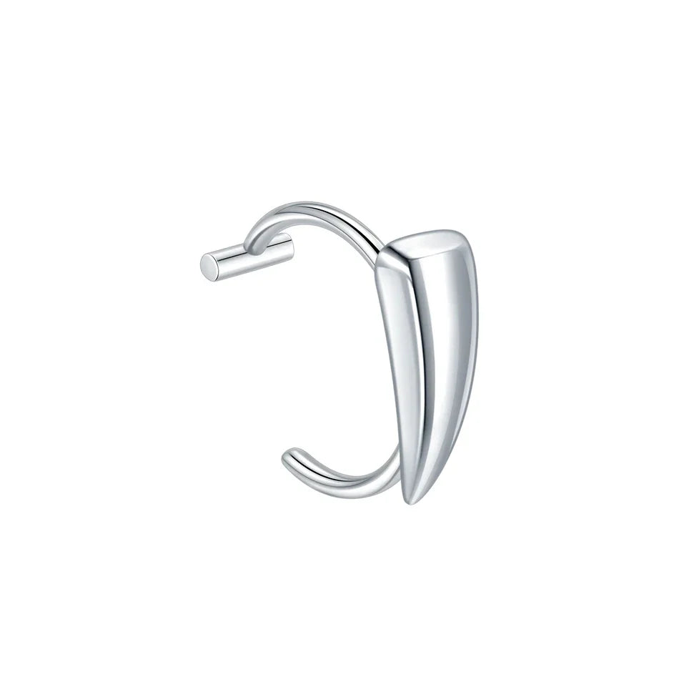 1PC Stainless Steel Fake Nose Ring Hoop Septum Rings Non-Pierced C
