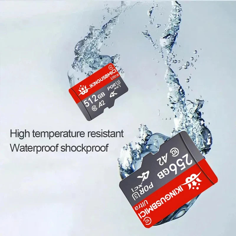 Micro Smartphone Flash Premium Camera 32-64-128-256-512gb Tf Flash Card Sd U3 Reliable Quality High Speed Durable High Quality