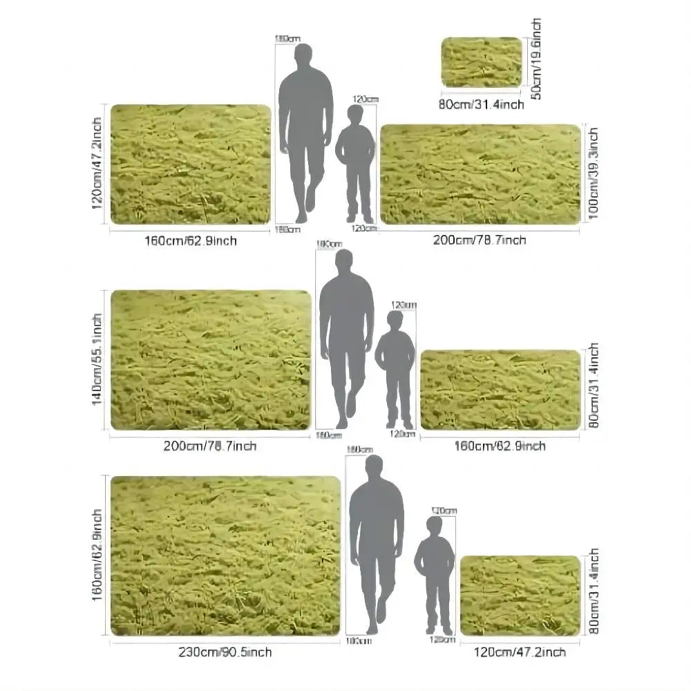 Soft Plush Rug – Fluffy Area Rug for Bedroom, Nursery & Living Room