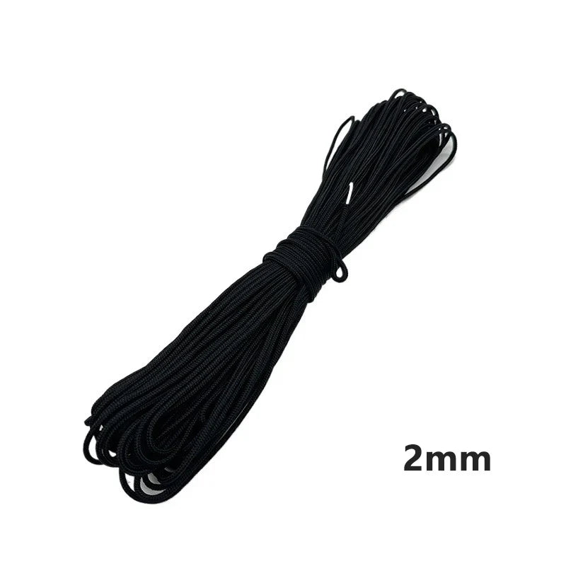 Paracord 1mm/2mm/3mm/4mm 7 stand Cores Paracord Parachute Cord Lanyard Tent Rope For Hiking Camping Clothesline DIY Bracelet