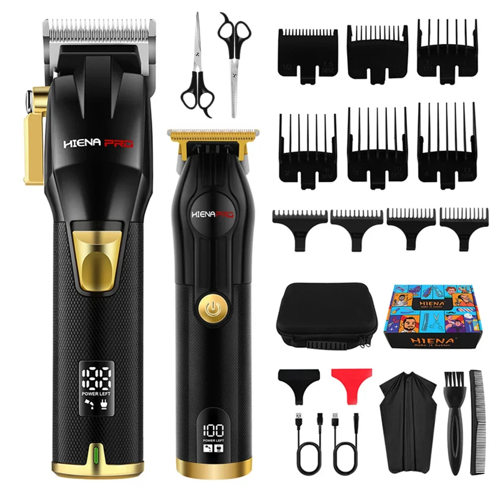 hiena Kemei Hair Trimmer Hair Clipper Professional Barber Trimmer Electric Shaver Hair Cutting Machine Rechargeable Trimmer Men