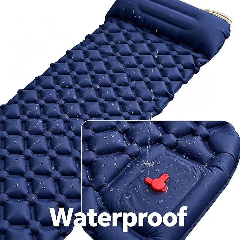Outdoor Camping  Inflatable Mattress Extra Wide Sleeping Pad Ultralight Folding Bed Sleeping Mat Car Travel Mat