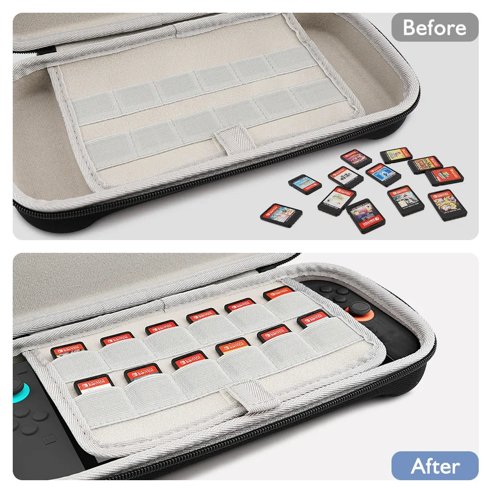 Slim Travel Carrying Case for Switch 2 (2025) Game consoles, Shockproof Hard Protective Game Accessories Storage Bag For NS 2