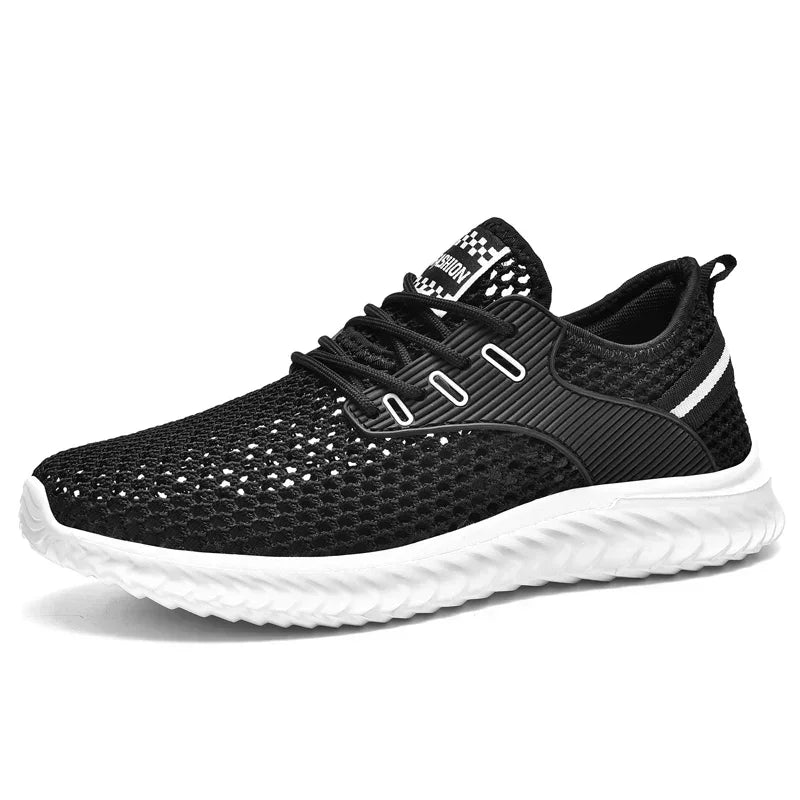 Men's and Women's Fashionable Sports Shoes, Breathable and Lightweight Casual Tennis Shoes, Hollow Mesh Men's Running Shoes