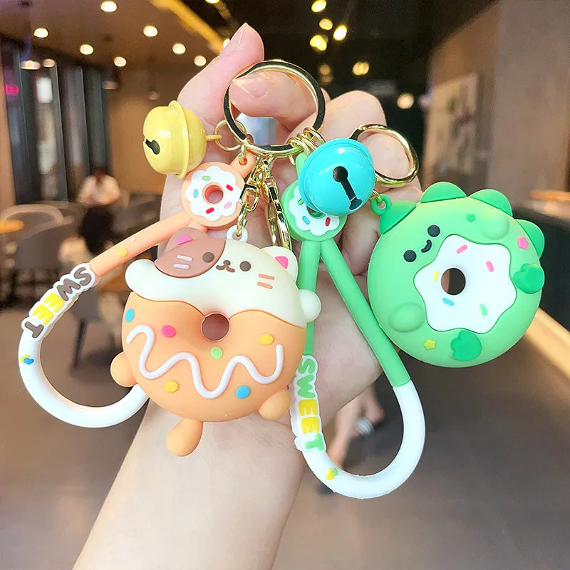 Llaveros de animales con forma de donut