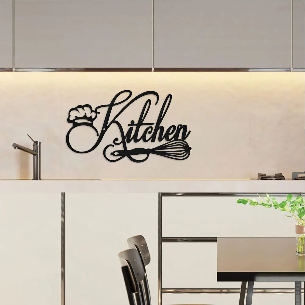DDPNKL 1PC Kitchen Sign Wall Decor, Metal Kitchen Signs Wall Decor Farmhouse & Home & Kitchen Wall Decor Farmhouse & Kitchen