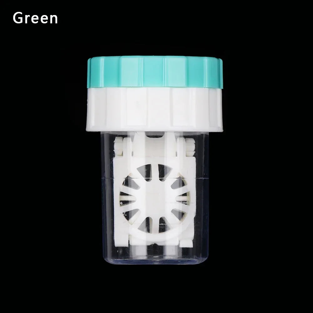 1PC Unisex Bottle Tube Hard Contact Lens Case Candy Color Travel Glasses Lenses Box Eyes Care Kit Holder Container Lens Washer