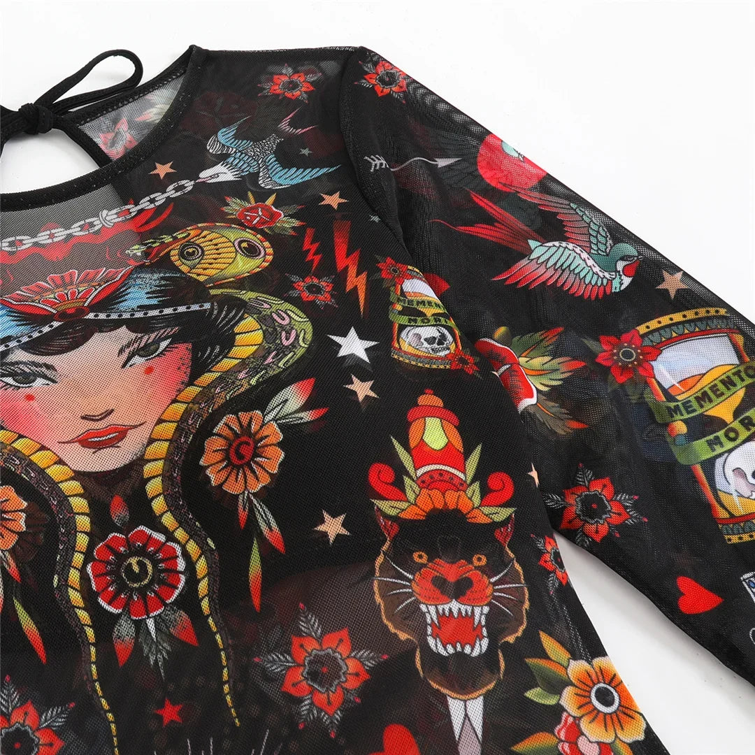S - XXL 3PCS New Printed Long Sleeve With Pants Sarong Women Swimwear One Piece Swimsuit Female Bather Bathing Suit Swim V7180