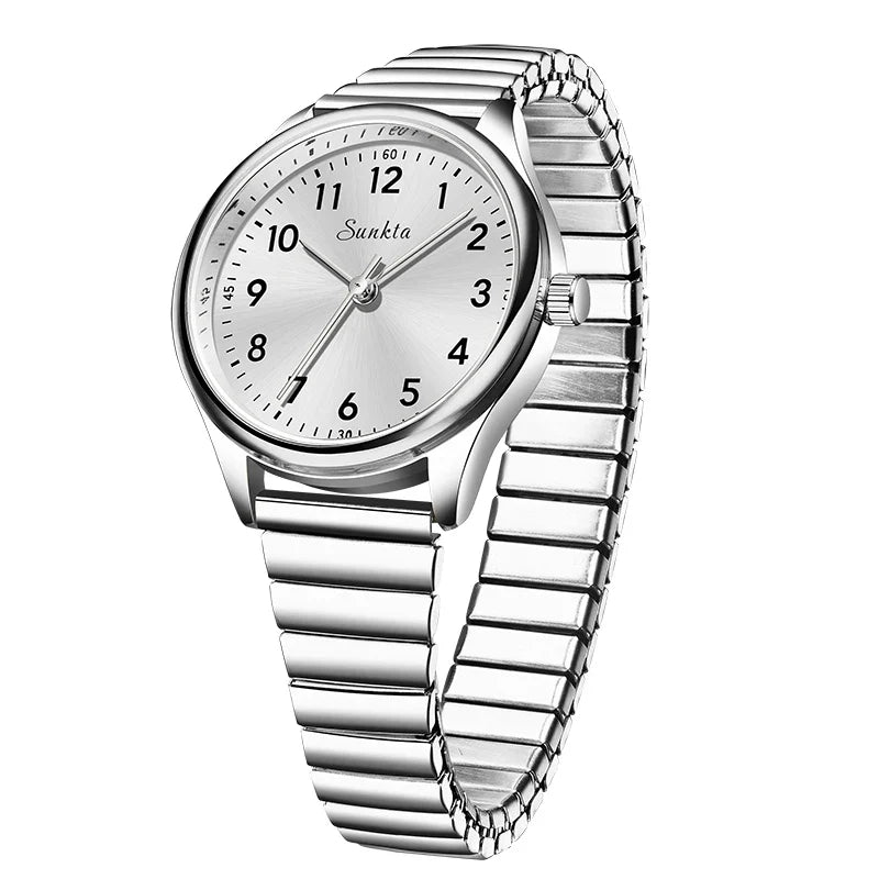 Women's 30mm Arabic Numeral Quartz Watch, Strap or Bracelet