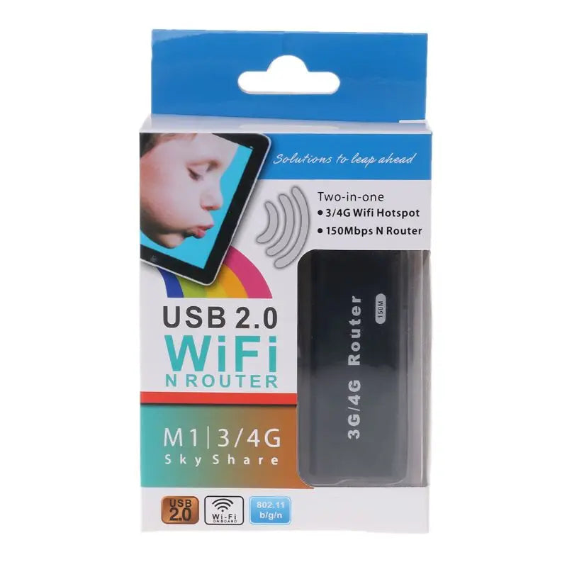 Portable Mobile Hotspot Car Wi-Fi Sharing Wlan Modem 150Mb Mini 3G WIFI Router