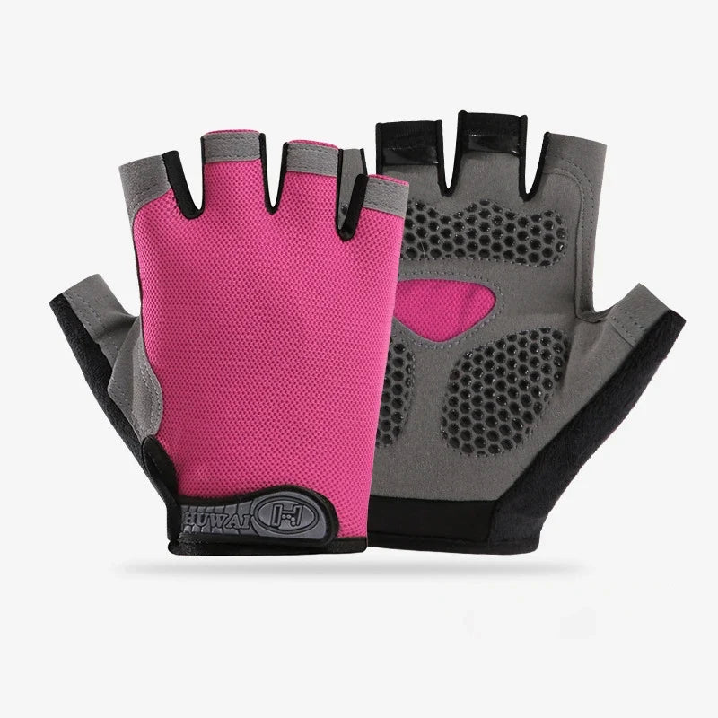 Men Cycling Bicycle Gloves Half Finger Gym Gloves Women Mitten Breathable Anti-slip Glove Fitness Sport Training Gloves