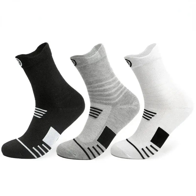 Pack of Men's High Elastic Tube Socks