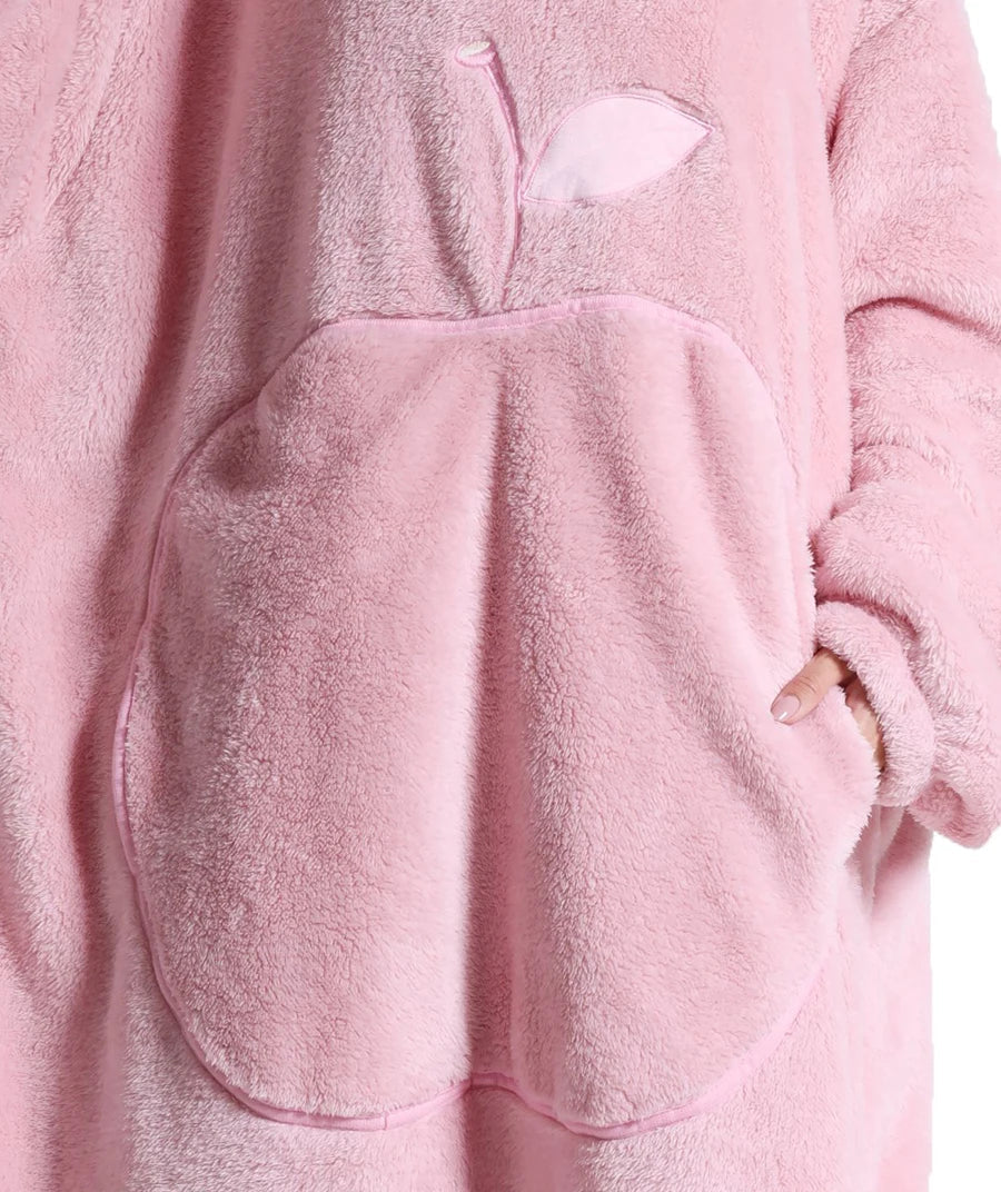 Women Plush Fleece Blanket Men Warm Thick Hoodies Adult Giant TV Blanlets with Sleeves Super Long Cold-proof Homewear Pajamas