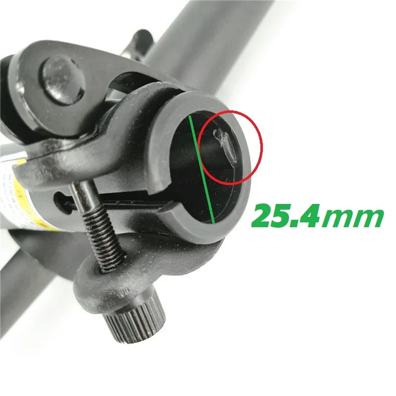 Electric Folding Bike Stem 25.4mm Outward/Right Folding Telescopic Adjustable Stem Repair Parts Double Section Stem Accessories