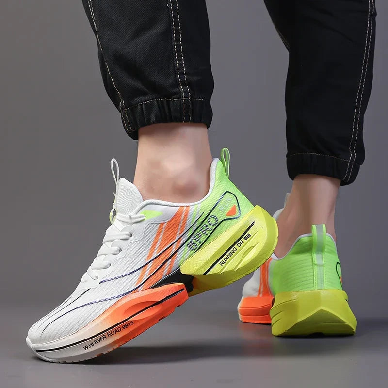 Men's Tennis Shoes Designer Fashionable Carbon Plate Sports Shoes Outdoor Soft Soled Mesh High Quality Running Shoes skateboard