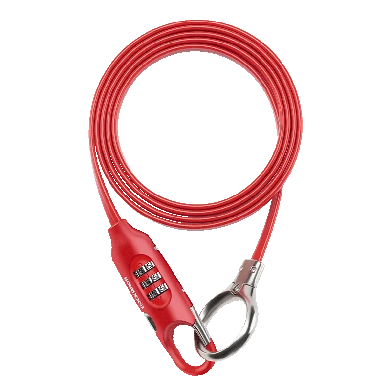 ROCKBROS Portable Bicycle Lock High Security Anti-theft Locks Safety Bike Chain Lock for Motorcycle Electric E-Bike Accessories
