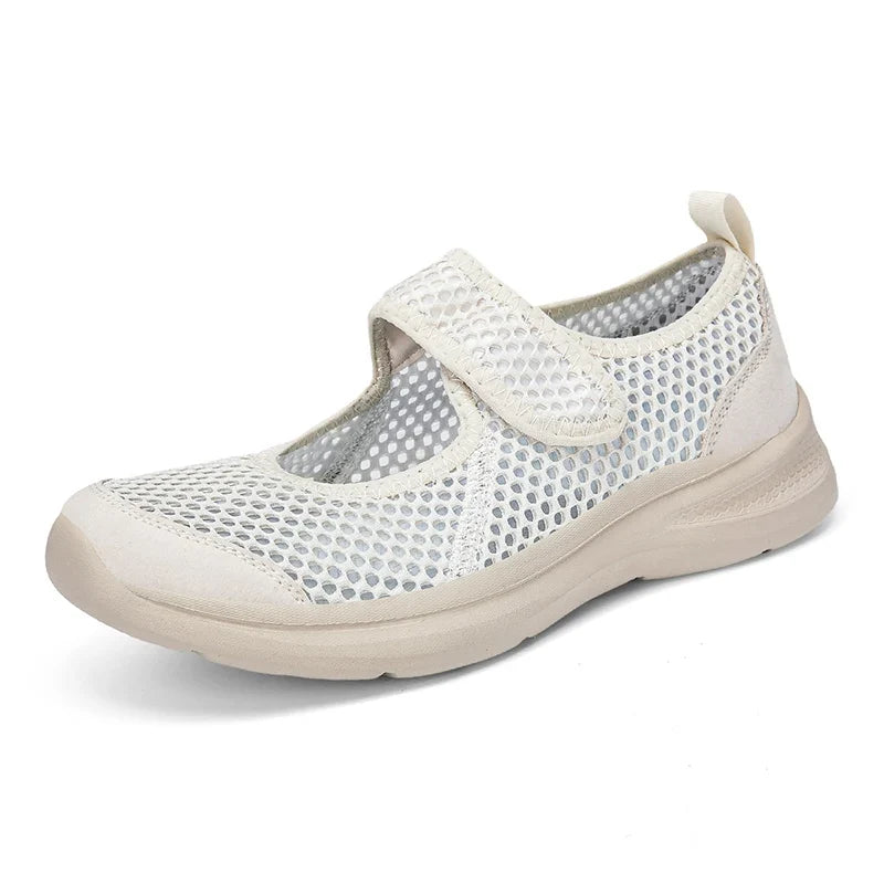 Fashion Women Shoes Platform Lightweight Walking Lazy Loafers Summer Breathable Outdoor Fitness Walking Casual Mesh Sports Shoes