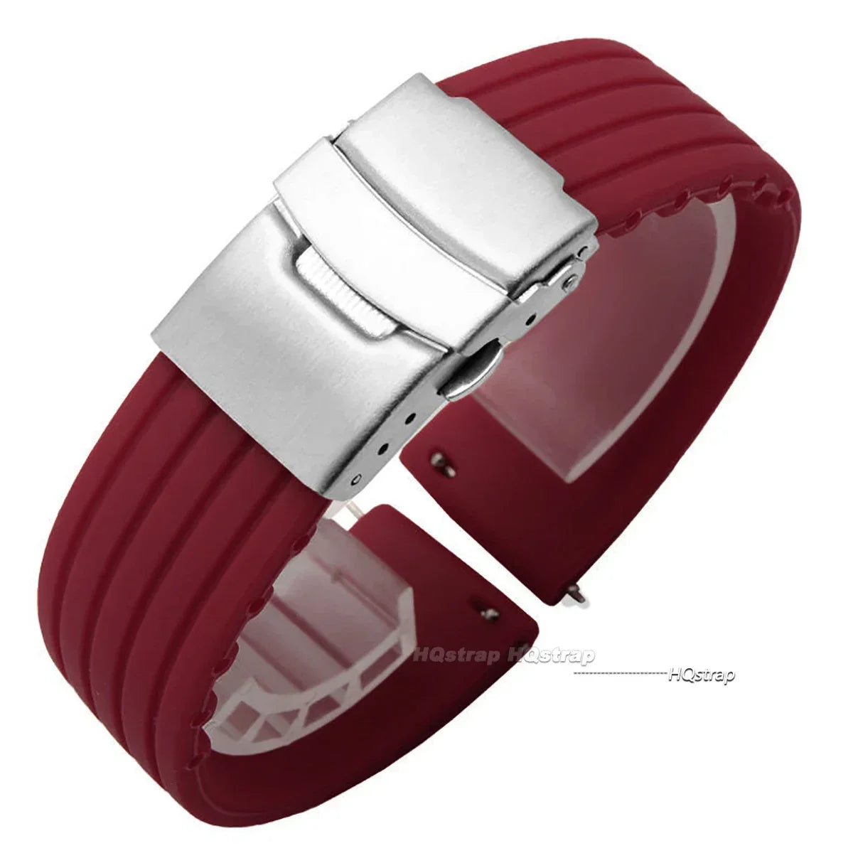 Motorola Moto Silicone Rubber Watch Band Quick Release Strap Black Brown