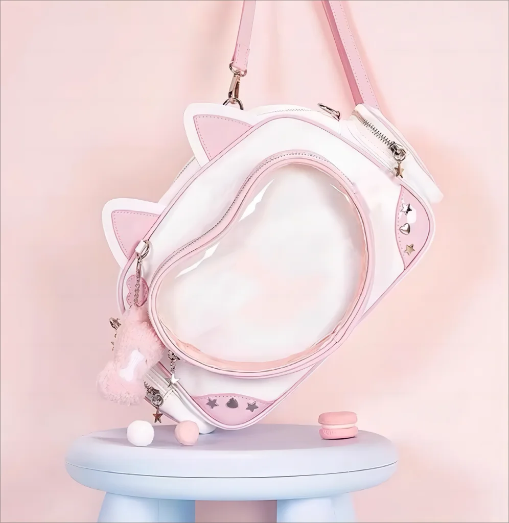 Bolso Ita Gato Rosa Kawaii