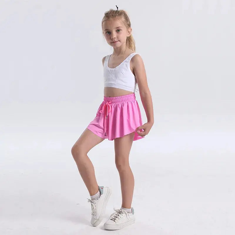 Cute & Comfortable Girls' Athletic Shorts with Skirt