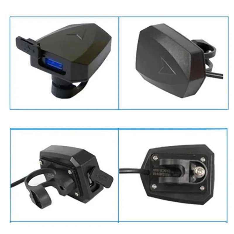Electric Bicycle USB E-bike Charger Output 5V 2A For Mobile Phones Input DC 36V 48V 60V 72V Handlebar For Mid Hub Motor Kits