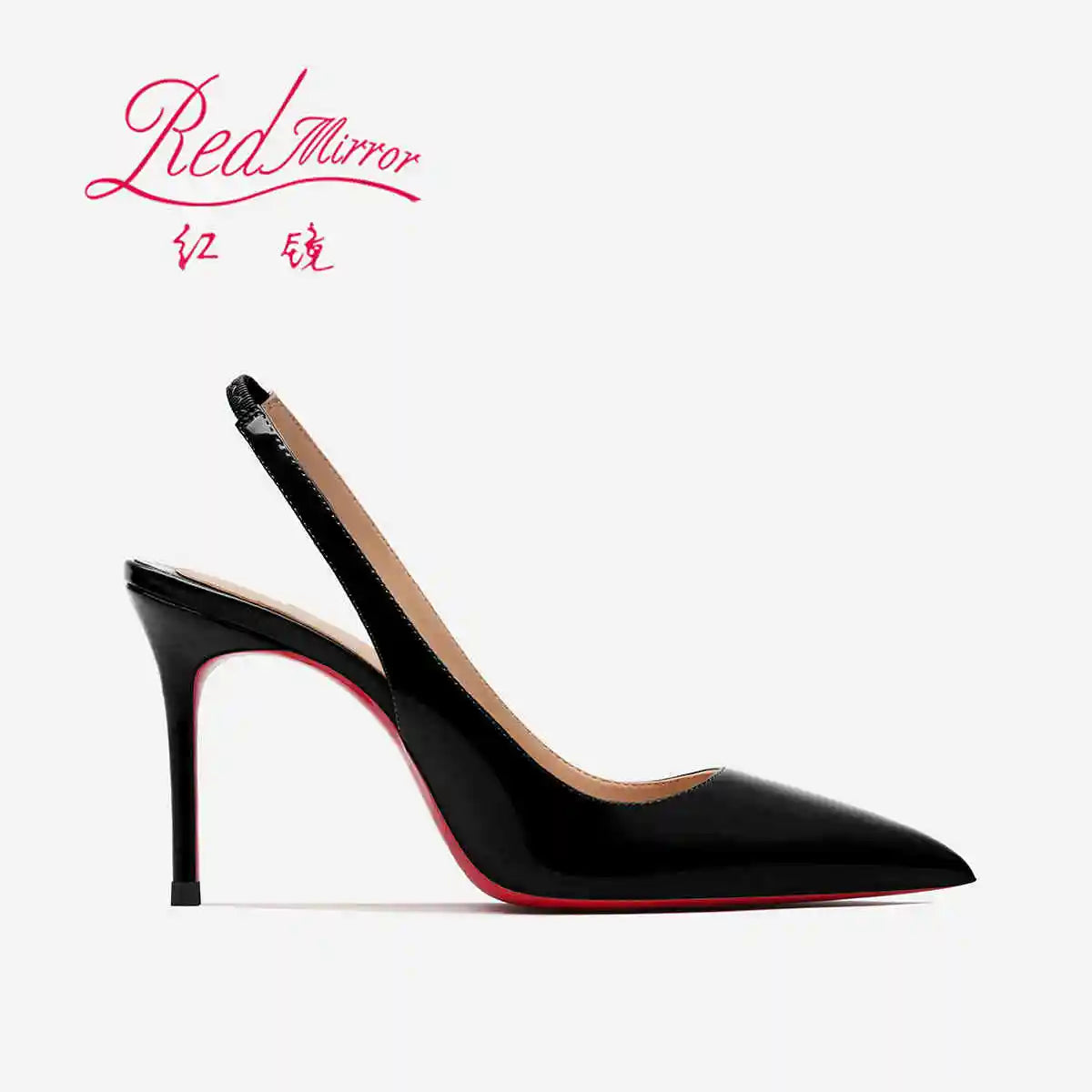 Heeled sandals Red Shiny Bottoms Naked color luxury Hollow 2026 New Elegant High Heels Sexy Slingbacks Ladies Shoes Women shoes