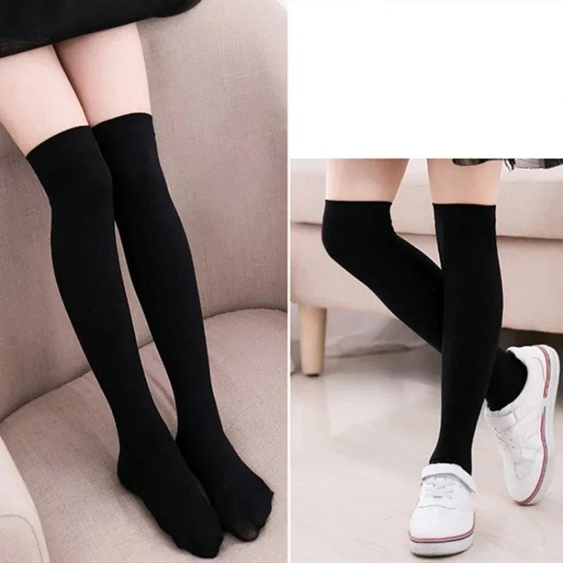 Kids' Velvet Stripe Socks