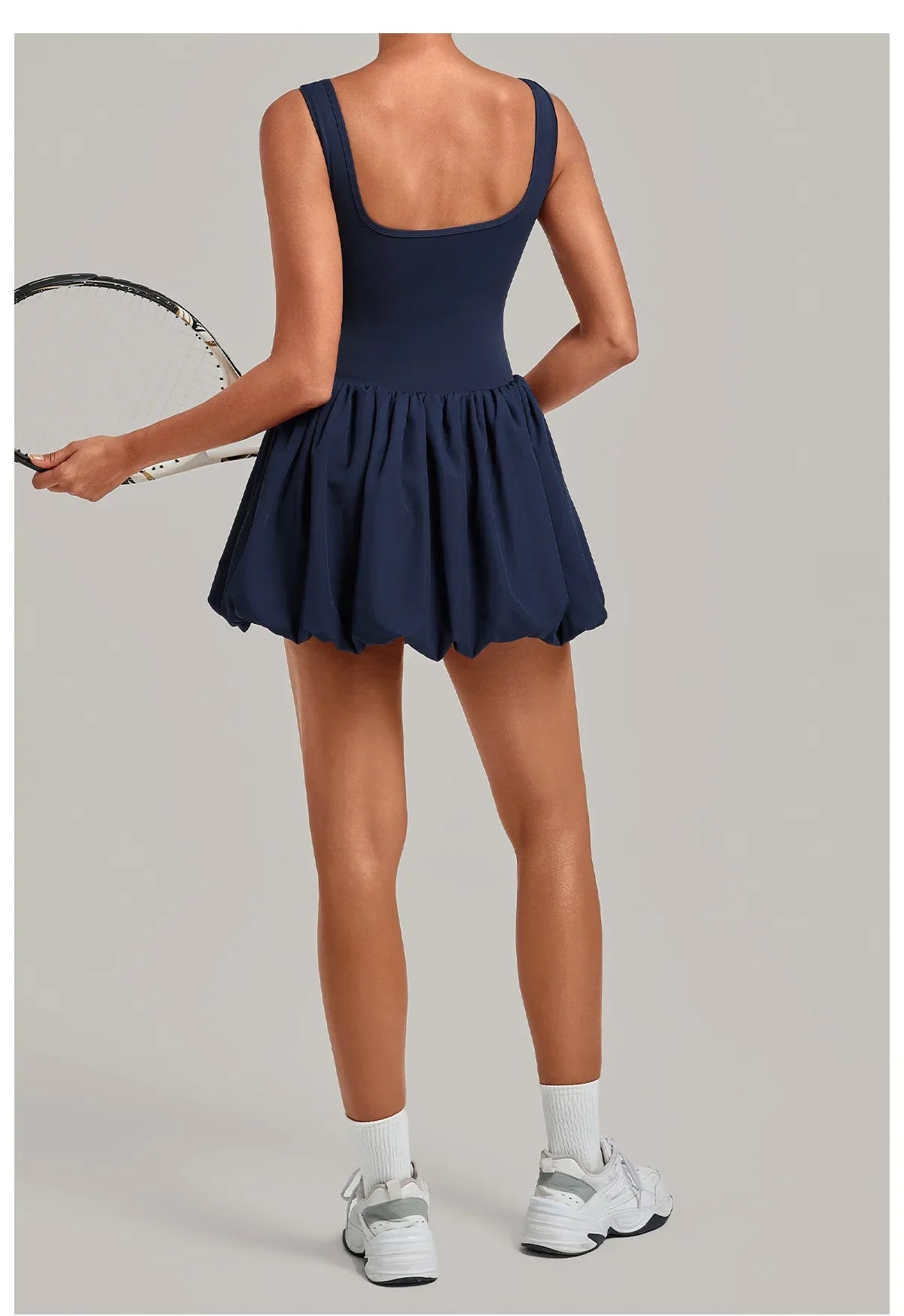 Nake Fake Two-piece Tennis Dresses Women's Anti Glare Pleated Fluffy Skirt Bulit-in Pocket Shorts Outwear Gym Fitness Golf Dress