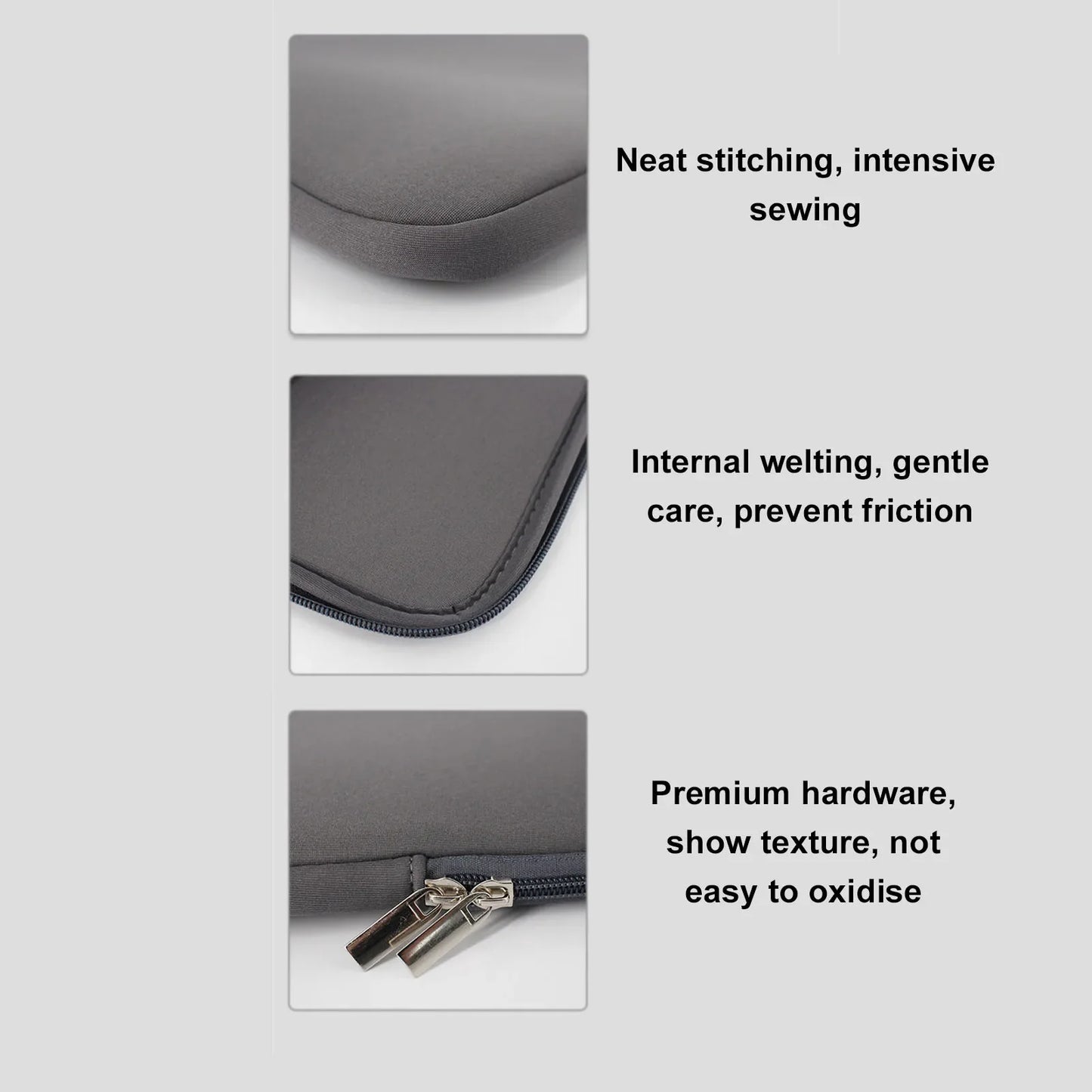 Tablet Bag Black Water Proof Neoprene Foam Portable Tablet Carrying Case with Zip for Laptop Tablet Travel Bag Tablet Sleeve Bag