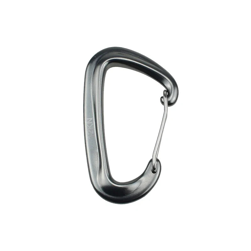 12KN Small Climbing Carabiner D-Shape Mountaineering Buckle Hook