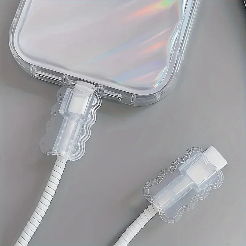 Data Cable Protector Sleeves,Anti-Breakage Cord Saver,Mobile Phone Accessory,Flexible Cord Management for School and Home