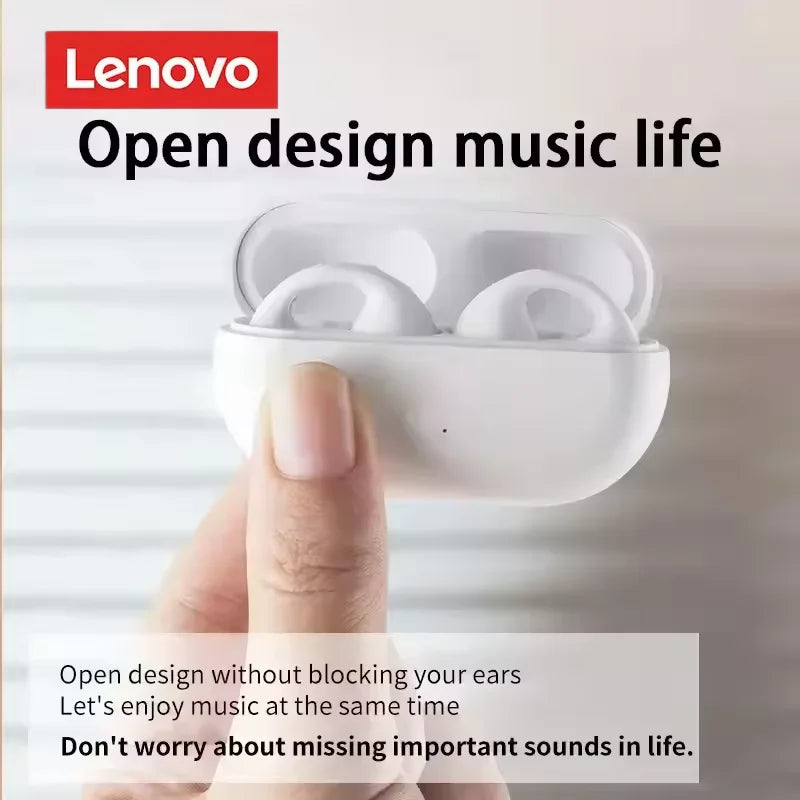 Original Lenovo BT Wireless Headphones Bone Conduction Sports Bluetooth Earphones 9D HiFi Sound Touch Control Non in Ear