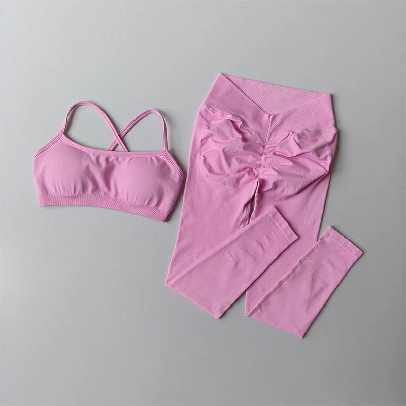 2-Piece Workout Set – Sports Bra & Butt Lift Leggings