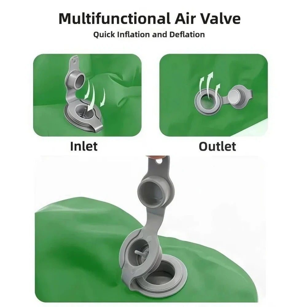 Outdoor Camping Travel Hiking Portable Inflatable Cushion Moisture-proof Waterproof Ultra-light Anti-bedsore Air Cushion